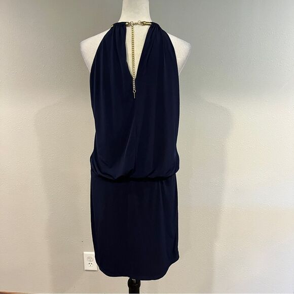 Jessica Simpson Navy Halter mini Dress size 10 - Picture 5 of 12